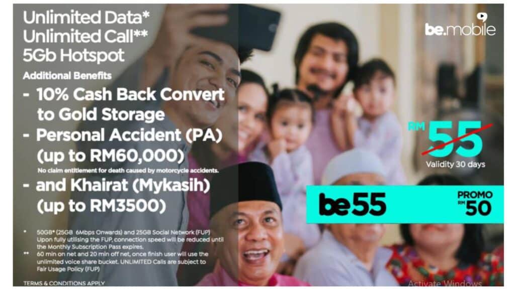 Harga Pelan BeMobile